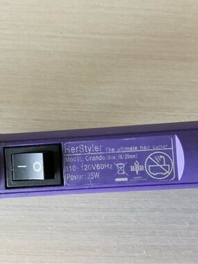 HerStyler Grande Hair Curler - Purple
